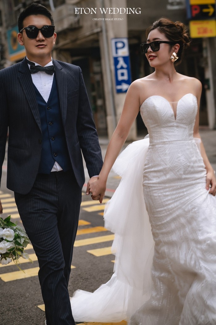 街拍婚紗照,婚紗照風格,婚紗攝影,拍婚紗